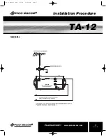 Предварительный просмотр 7 страницы Pico Macom TA-12 Installation And Operation Manual