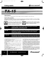 Preview for 2 page of Pico Macom TA-15 Installation And Operation Manual