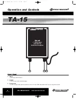 Preview for 6 page of Pico Macom TA-15 Installation And Operation Manual