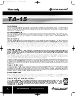 Preview for 8 page of Pico Macom TA-15 Installation And Operation Manual