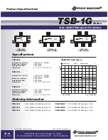 Preview for 2 page of Pico Macom TSB-21G Specifications