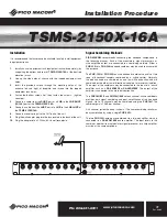 Preview for 7 page of Pico Macom TSMS-2150X-16A Installation And Operation Manual