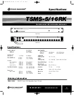 Preview for 5 page of Pico Macom TSMS-5/16RK Installation And Operation Manual