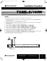 Preview for 7 page of Pico Macom TSMS-5/16RK Installation And Operation Manual