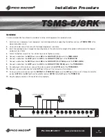 Предварительный просмотр 7 страницы Pico Macom TSMS-5 Installation And Operation Manual