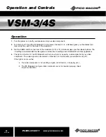 Предварительный просмотр 6 страницы Pico Macom VSM-3/4S Installation And Operation Manual