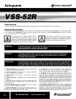 Preview for 2 page of Pico Macom VSS-52R Installation And Operation Manual