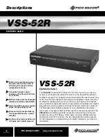 Preview for 4 page of Pico Macom VSS-52R Installation And Operation Manual