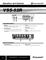 Preview for 6 page of Pico Macom VSS-52R Installation And Operation Manual