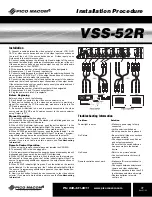 Preview for 7 page of Pico Macom VSS-52R Installation And Operation Manual