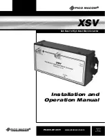 Pico Macom XSV Installation And Operation Manual preview