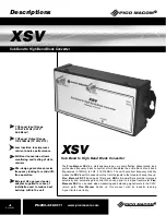 Preview for 4 page of Pico Macom XSV Installation And Operation Manual