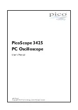 pico Technology PicoScope 3425 User Manual preview