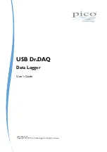 Предварительный просмотр 1 страницы pico Technology USB DrDAQ User Manual