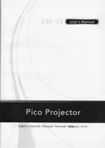 PICO CVFU-E282 User Manual предпросмотр