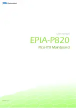 Предварительный просмотр 1 страницы PICO epia-p820 User Manual