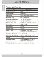 Preview for 10 page of PICO MobileCinema i70 User Manual