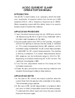 Preview for 1 page of PICO TA019 Operator'S Manual