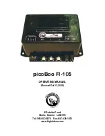 picoBoo FI-105 Operating Manual предпросмотр