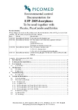 Предварительный просмотр 1 страницы Picomed EFP 2005 User Manual