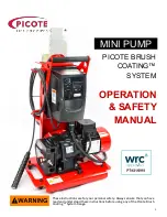 PICOTE MINI PUMP Owner'S Operation & Safety Manual предпросмотр