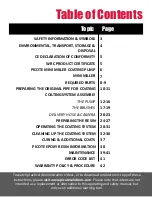 Preview for 2 page of PICOTE MINI PUMP Owner'S Operation & Safety Manual