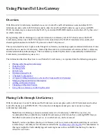 Preview for 47 page of PictureTel LIVE GATEWAY 3.1 Installation Manual