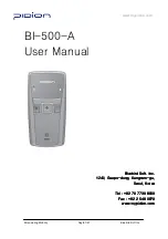 Pidion BI-500-A User Manual предпросмотр