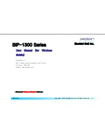 Preview for 1 page of Pidion BIP-1300 Series User Manual