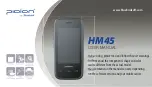 Preview for 1 page of Pidion HM45 User Manual