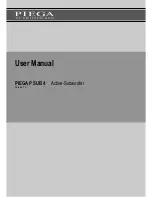 Piega P Sub 4 User Manual preview