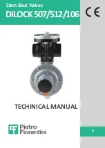 PIETRO FIORENTINI DILOCK 106 Technical Manual preview