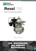 Preview for 1 page of PIETRO FIORENTINI REVAL 182 Use And Maintenance Instructions