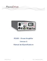 Preview for 1 page of PiezoDrive PD200 Manual