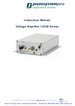 Preview for 2 page of piezosystemjena 12V40 Series Instruction Manual