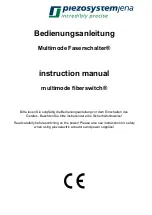 piezosystemjena F-166 Instruction Manual preview