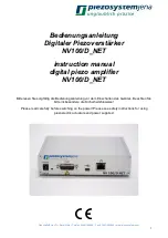 piezosystemjena NV100/D NET Instruction Manual preview