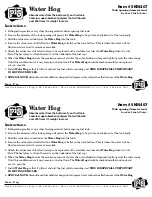 Pig Water Hog Quick Start Manual preview