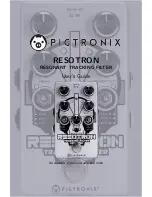 pigtronix Resotron User Manual preview