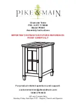 Preview for 1 page of Pike & Main 1119069 Assembly Instructions Manual