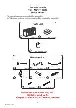 Preview for 2 page of Pike & Main 130260 Assembly Instructions Manual