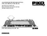 PIKO BR 186 Instructions For Use Manual preview