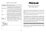 Piktronik KOP302 Operating Instructions preview