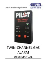 Pilot Communications Twin Channel Gas Alarm User Manual preview
