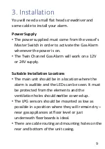 Preview for 10 page of Pilot Communications Twin Channel Gas Alarm User Manual