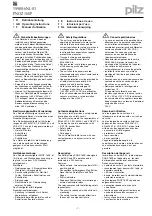 Pilz 777 070 Operating Instructions Manual preview