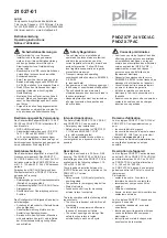 Preview for 1 page of Pilz PNOZ X7 24 V DC/AC Operating Instructions Manual