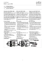 Предварительный просмотр 1 страницы Pilz PSEN 1.2p-23 Operating Instructions Manual