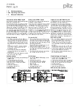 Pilz PSEN 1.2p-25 Operating Instructions Manual preview