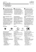 Предварительный просмотр 1 страницы Pilz PSEN cs1.13p Operating Instructions Manual